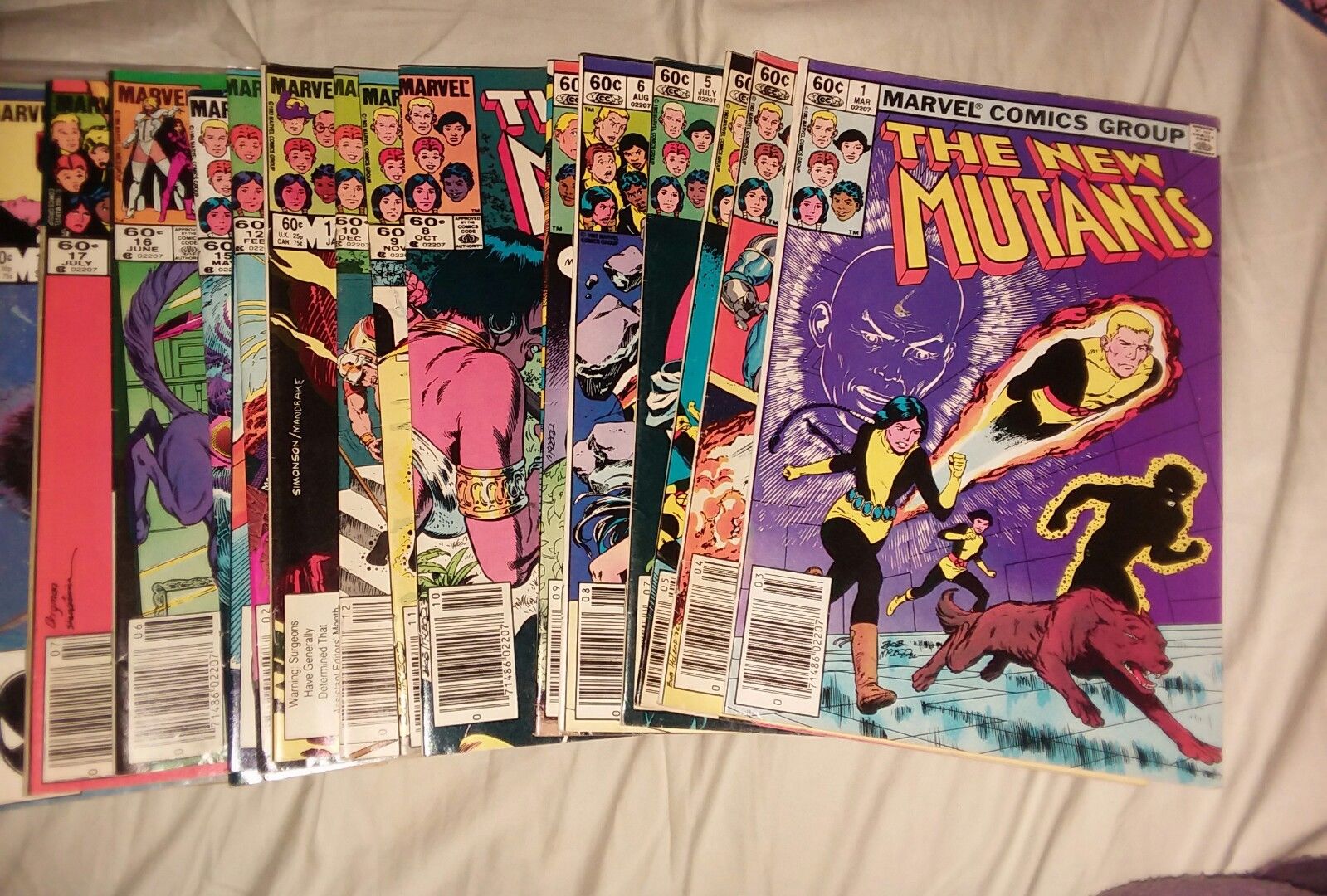 new mutants 34 issue comics lot 1st appearance warpath lot run set x-men x-force