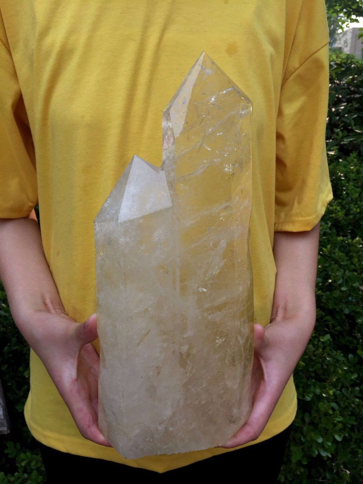 3257g Natural Clear White Obelisk Quartz Crystal point Healing 7-3-10