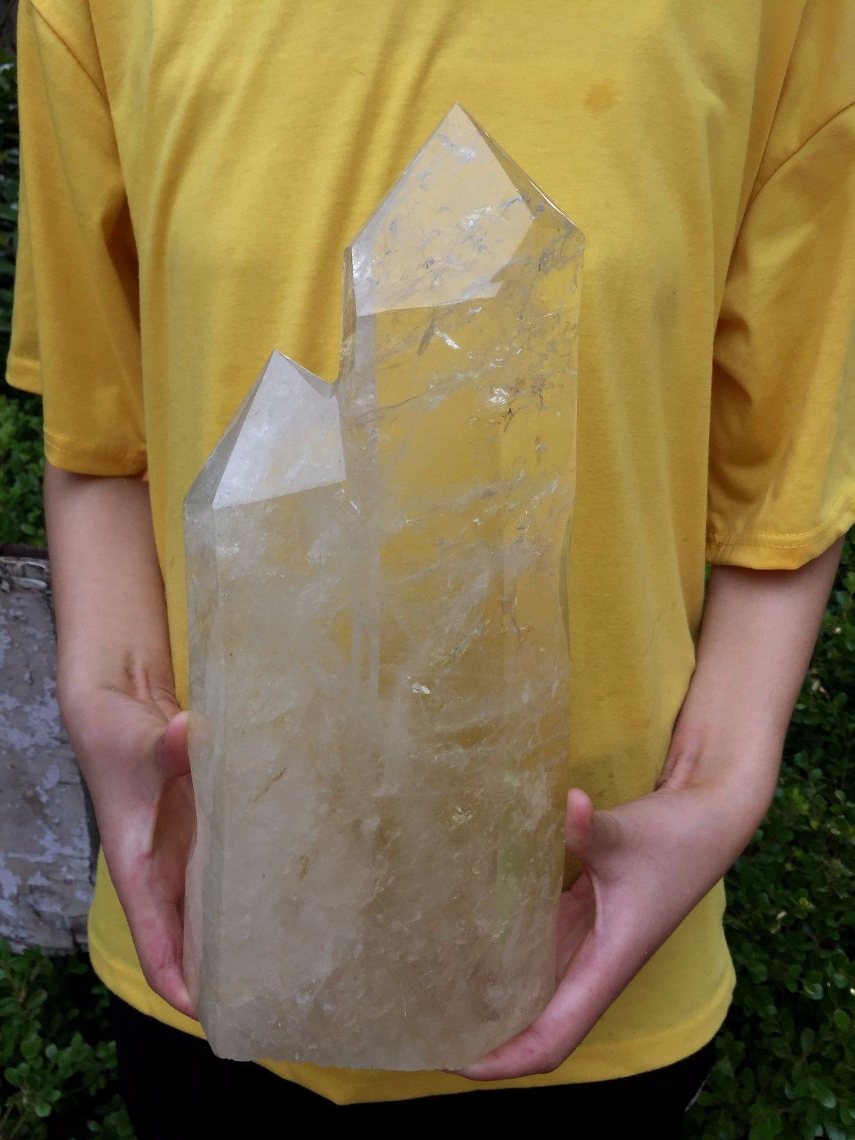 3257g Natural Clear White Obelisk Quartz Crystal point Healing 7-3-10