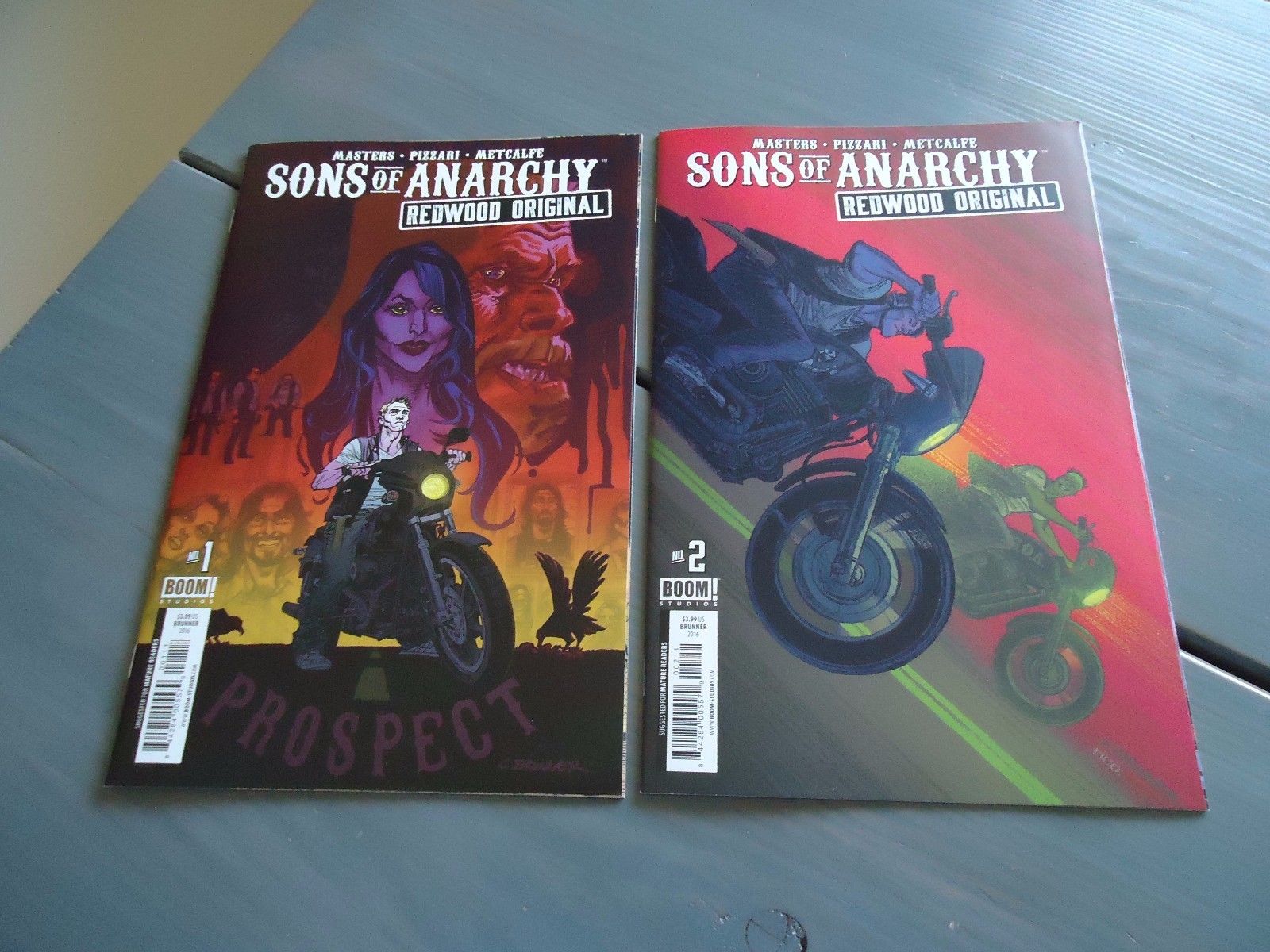 Sons of Anarchy Redwood Original 1-12 (2016-2017, Boom!) COMPLETE SET Masters