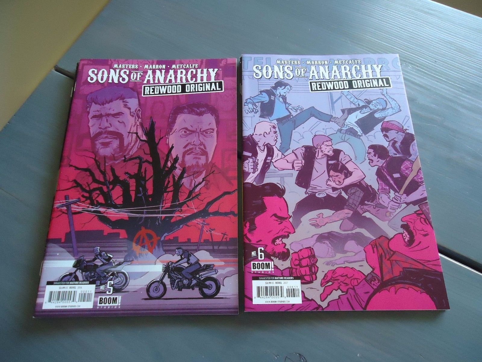 Sons of Anarchy Redwood Original 1-12 (2016-2017, Boom!) COMPLETE SET Masters