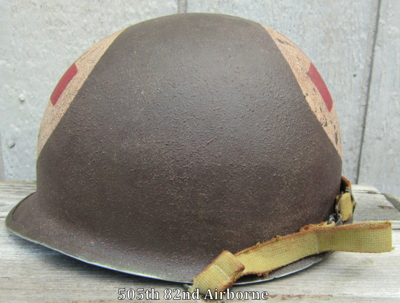 WWII M-1 Helmet US Army Medic 2-Panel