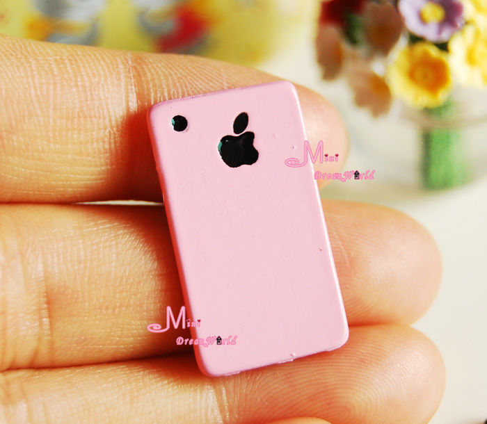 1/6 Scale dollhouse miniature Barbie Dolls PINK Mobile Phone Cellphone Model