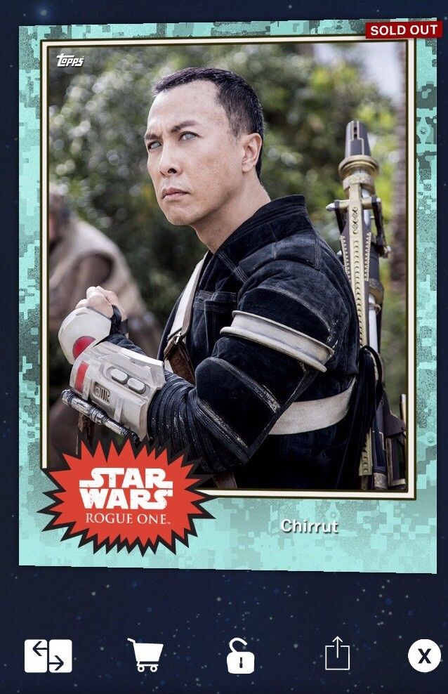 Topps Star Wars Card Trader (Lot of 9) Teal S4 Chirrut + 8 (Digital)