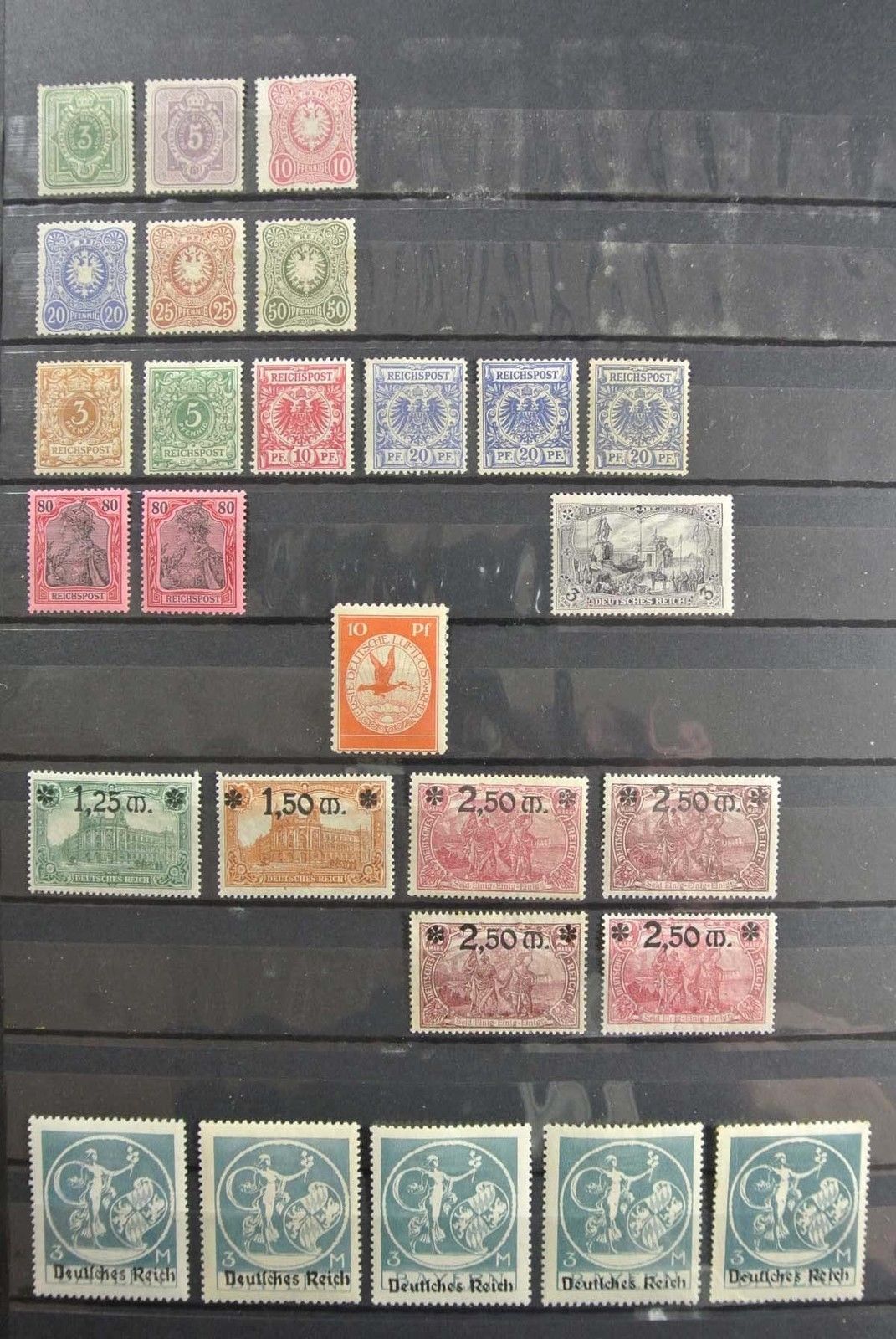 Lot 26769 Collection mint hinged stamps of German Reich.
