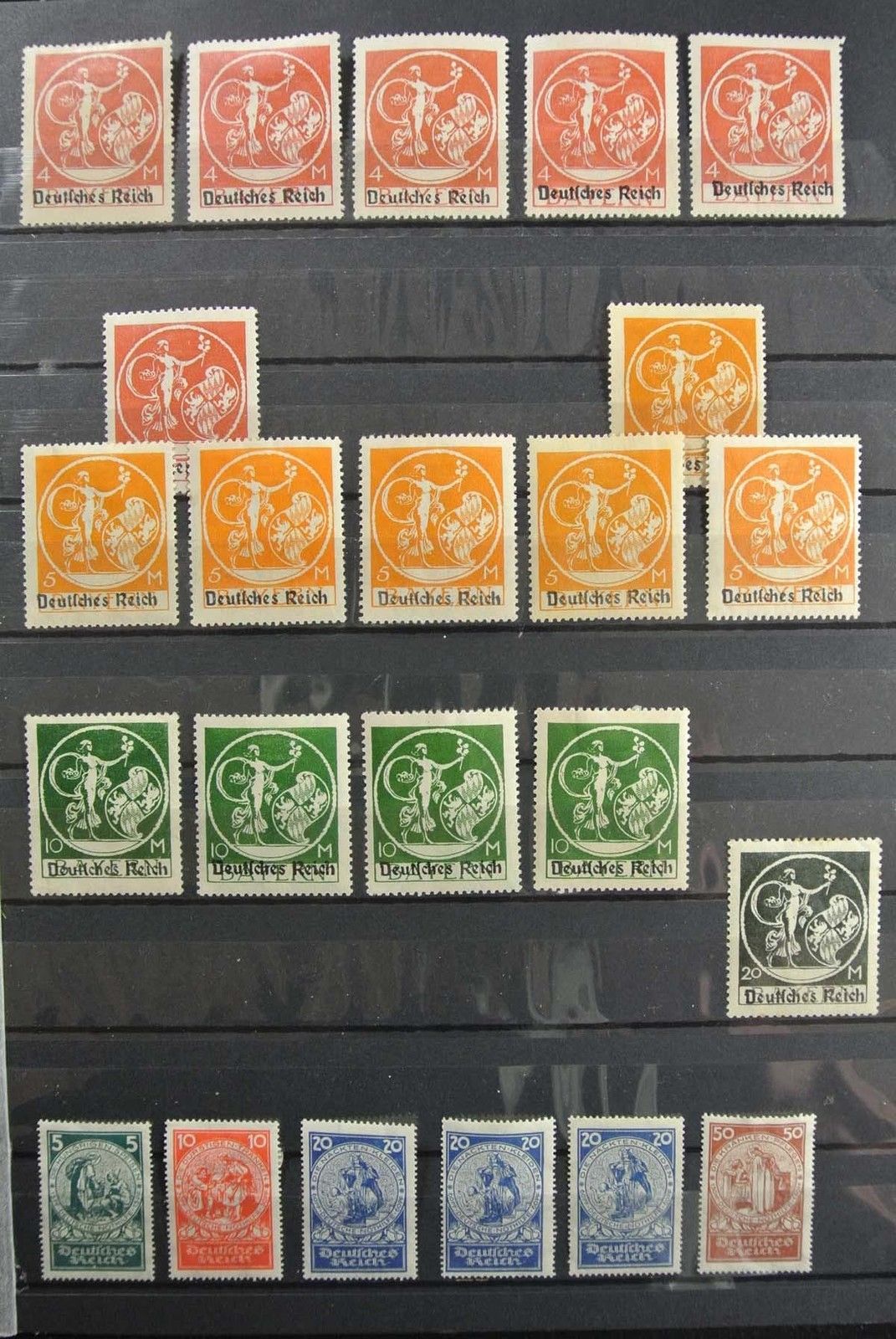 Lot 26769 Collection mint hinged stamps of German Reich.