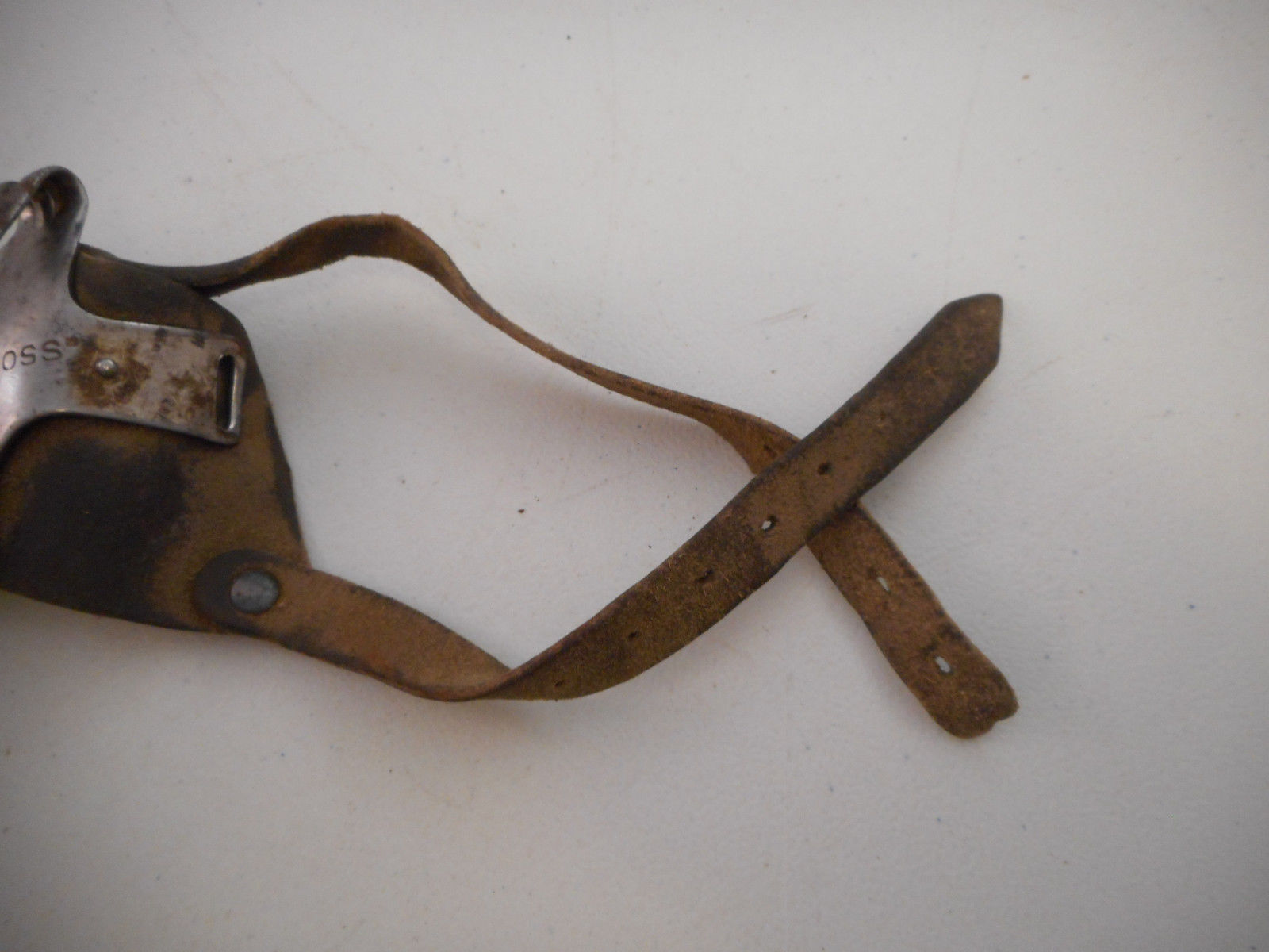 Primitive Vintage Leather Corn Husking Shucking Tool "The Boss"