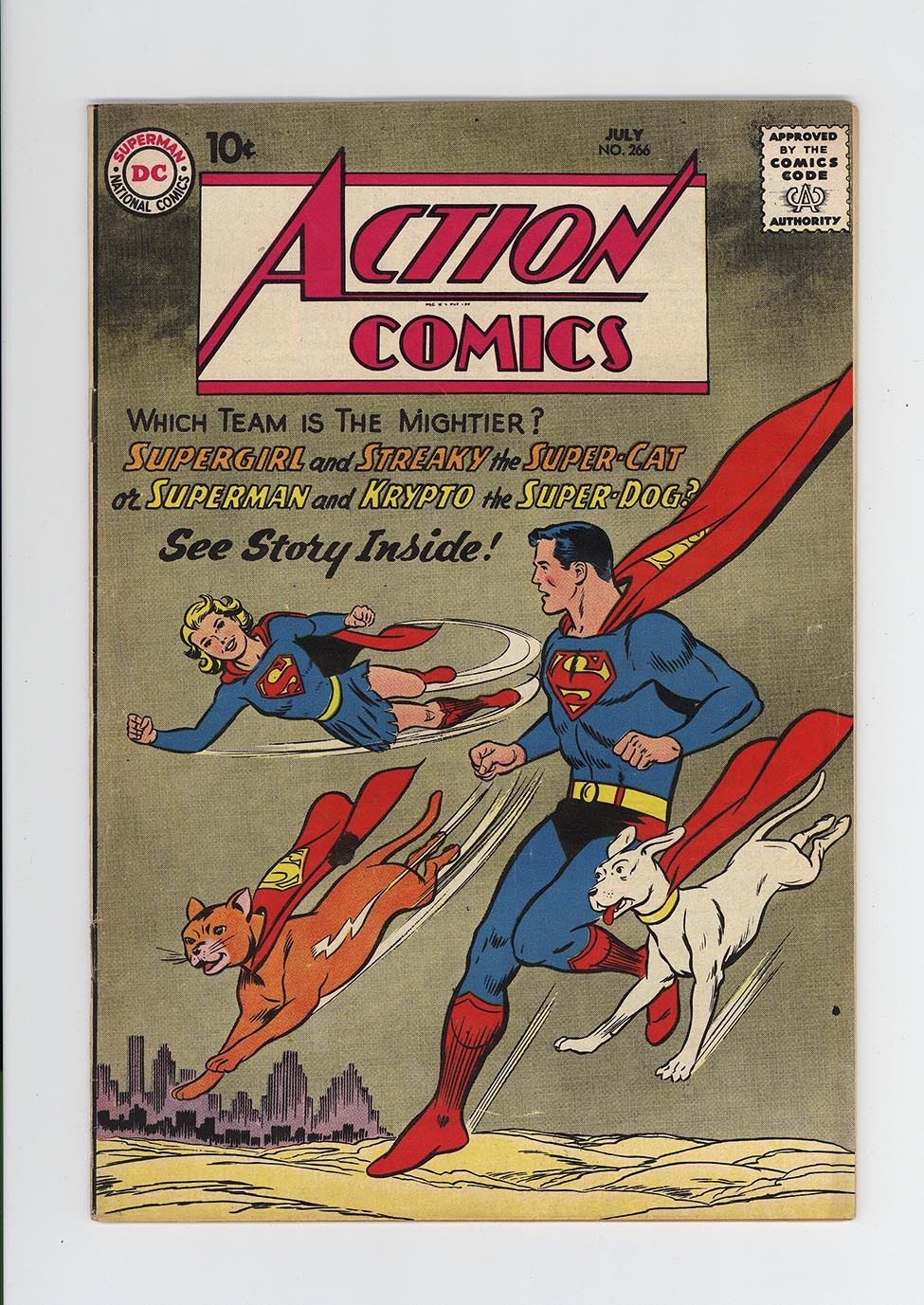 ACTION COMICS #266 -  HIGH GRADE - CLASSIC SUPERGIRL COVER - SCARCE 1960