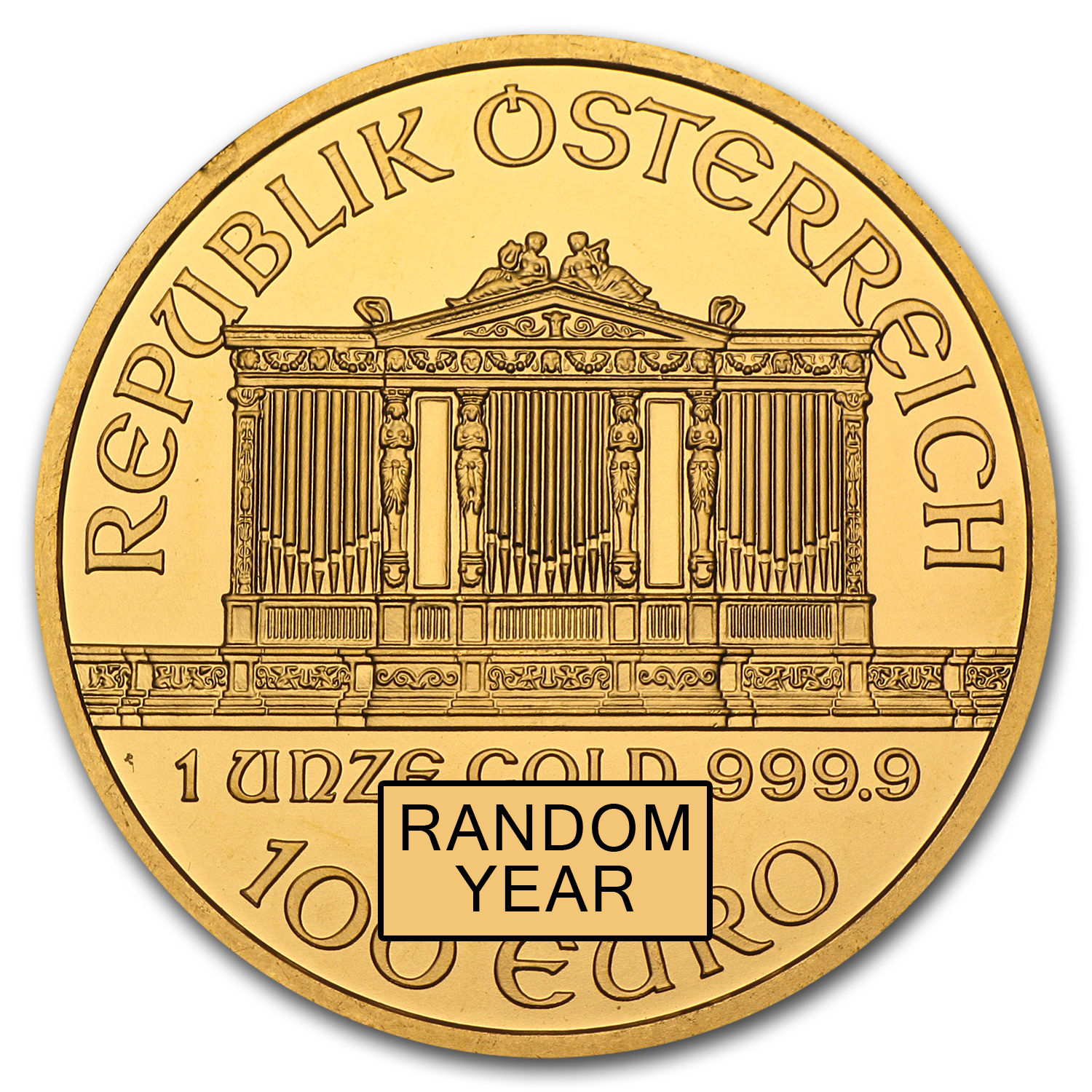 Austria 1 oz Gold Philharmonic BU (Random Year) - SKU #13