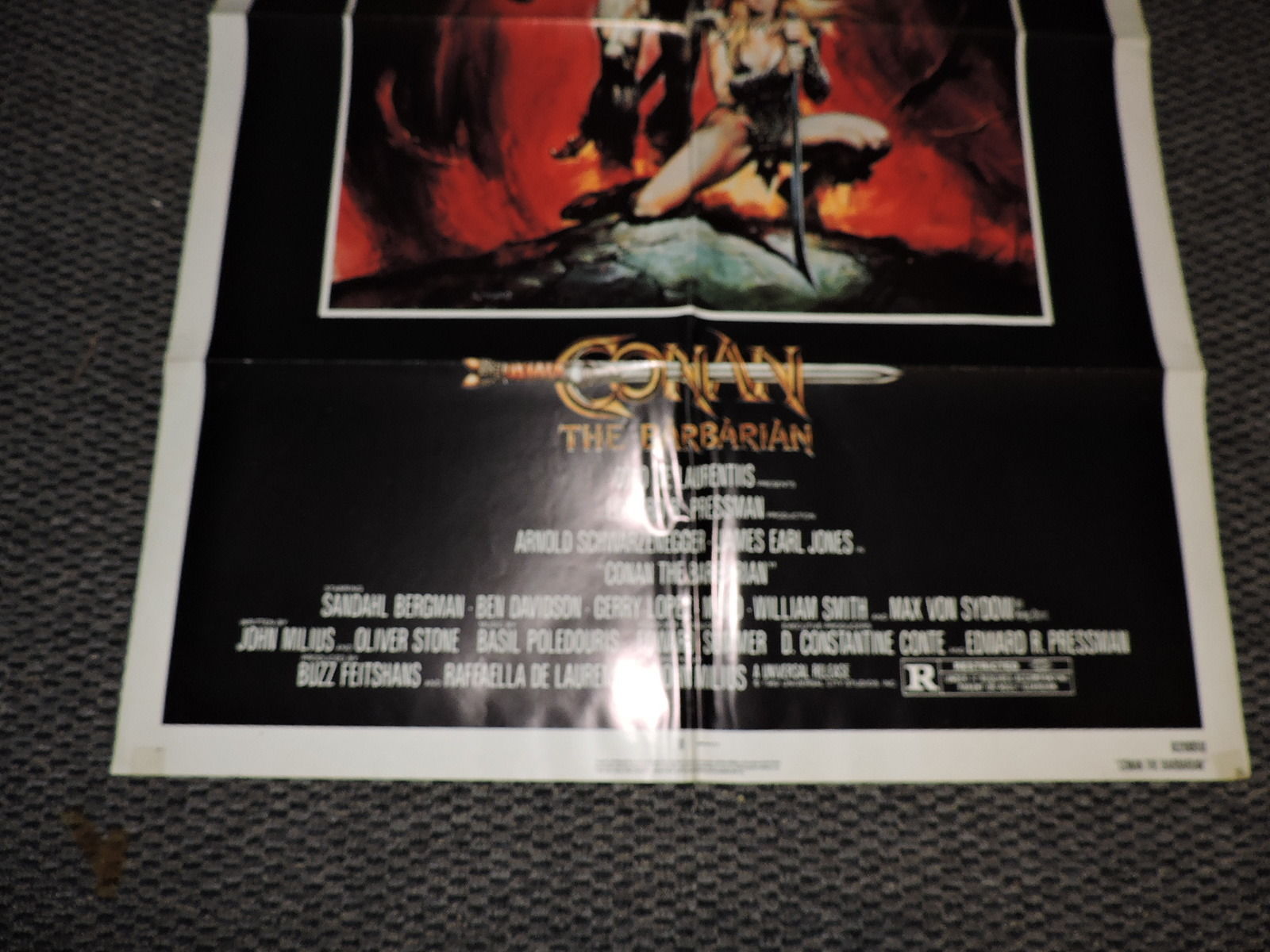 Conan The Barbarian 1982 ORIGINAL   Movie Poster 27 x 41 Action / Fantasy