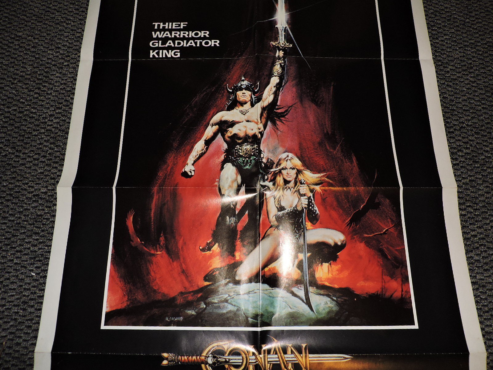 Conan The Barbarian 1982 ORIGINAL   Movie Poster 27 x 41 Action / Fantasy