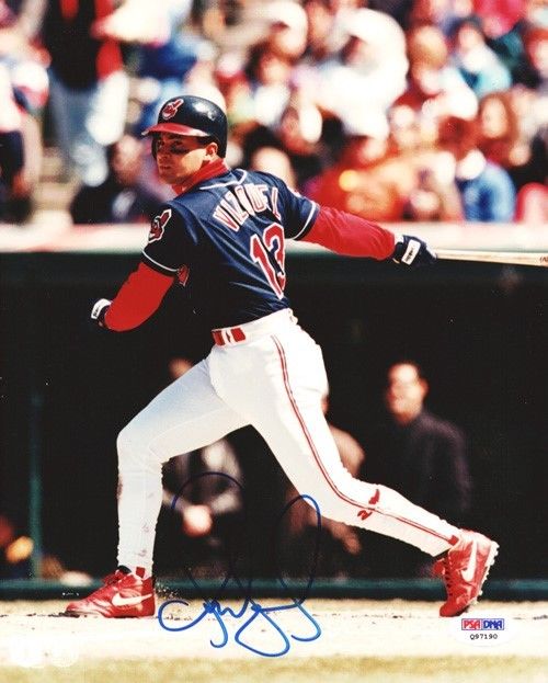 Omar Vizquel Authentic Autographed Signed 8x10 Photo Cleveland Indians PSA/DNA