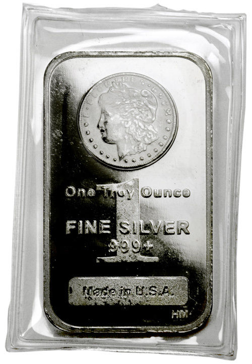 Lot of 10 - Morgan Dollar Design Bar 1 Oz .999 Silver Bars SKU29388