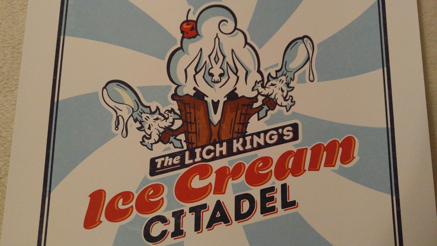 SDCC 2017 Blizzard Hearthstone Lich King's Ice Cream Citadel Poster WoW Warcraft