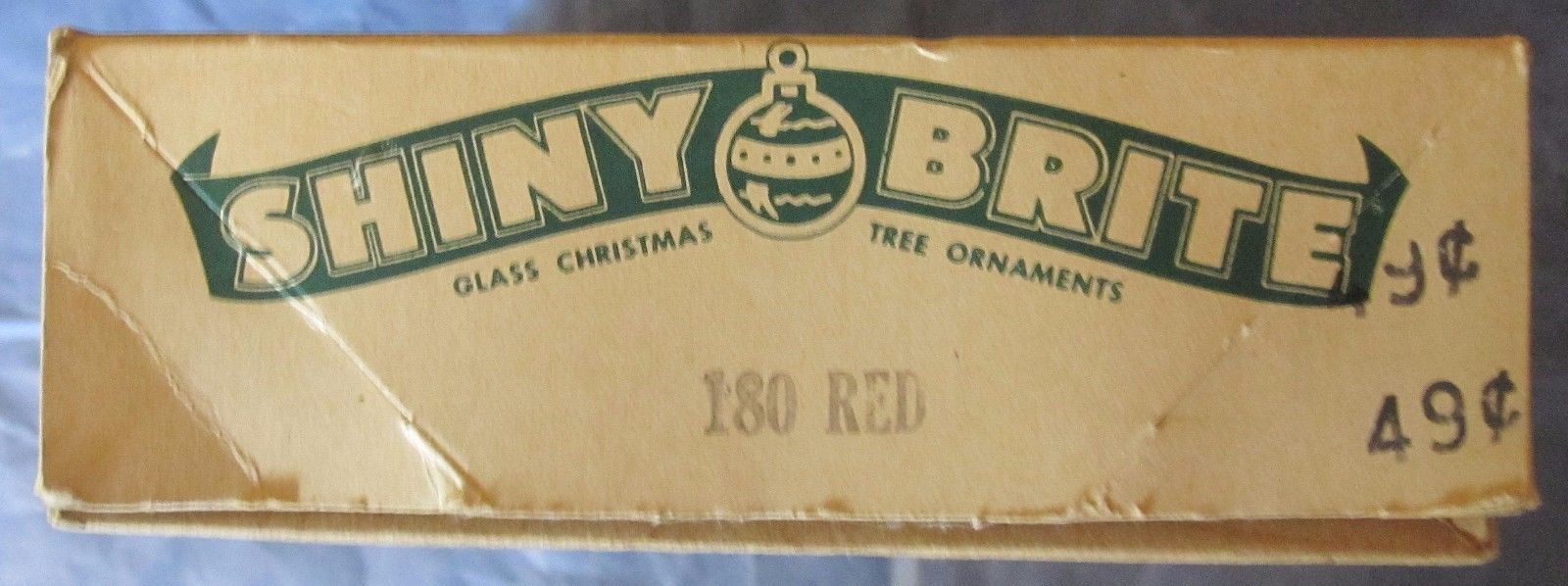 Vintage box of Shiny Brite Ornaments