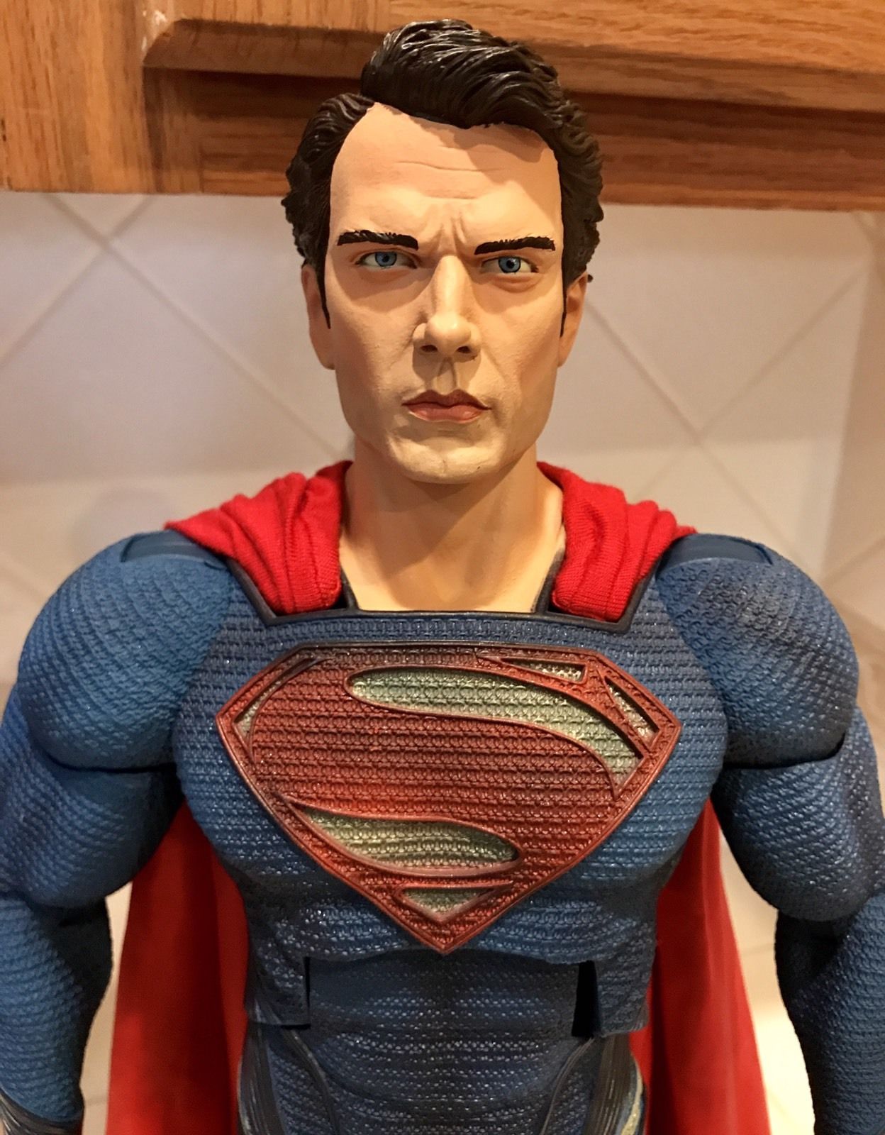 NECA MAN OF STEEL Superman 1/4 scale 18 Inch movie figure Henry Cavill