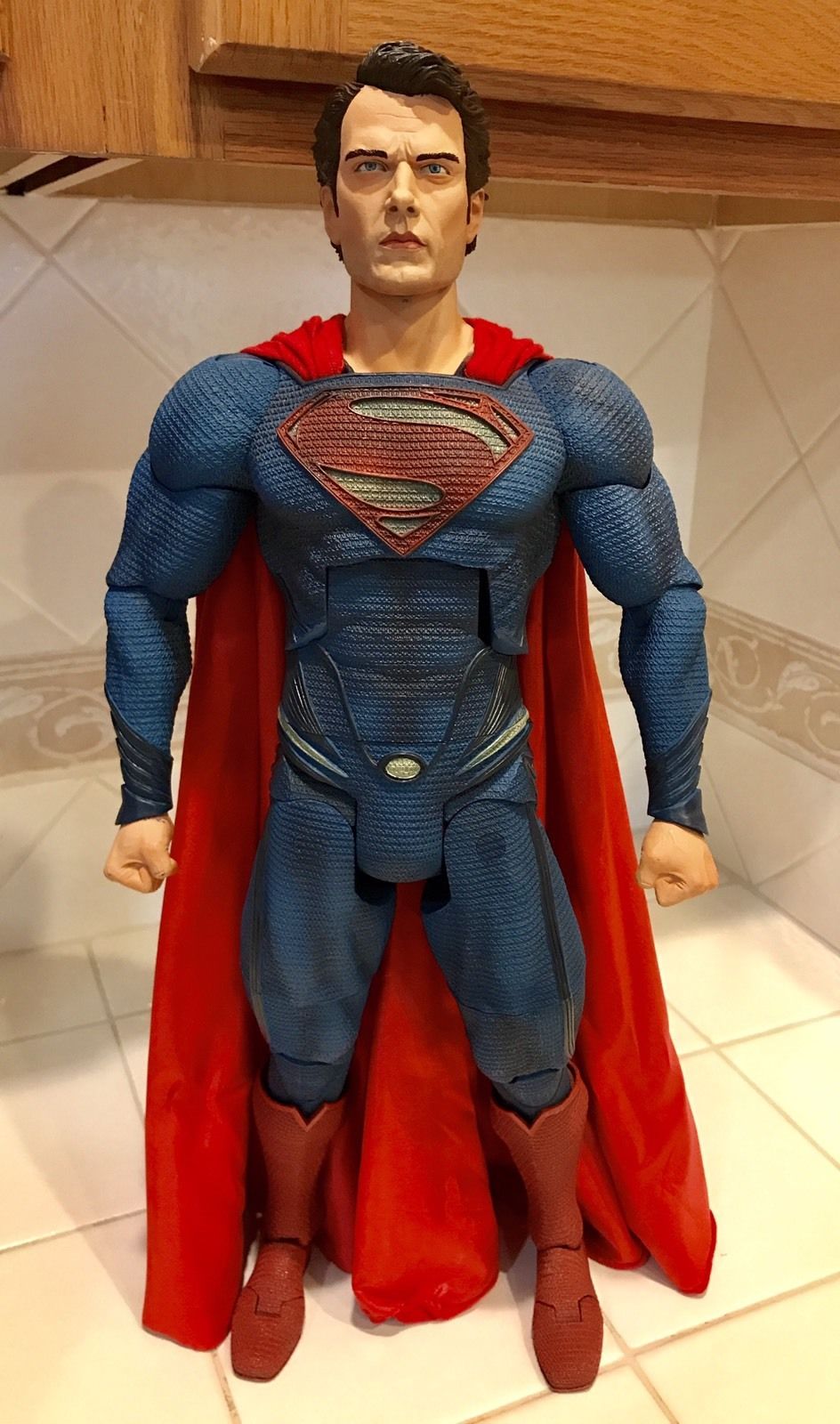 NECA MAN OF STEEL Superman 1/4 scale 18 Inch movie figure Henry Cavill