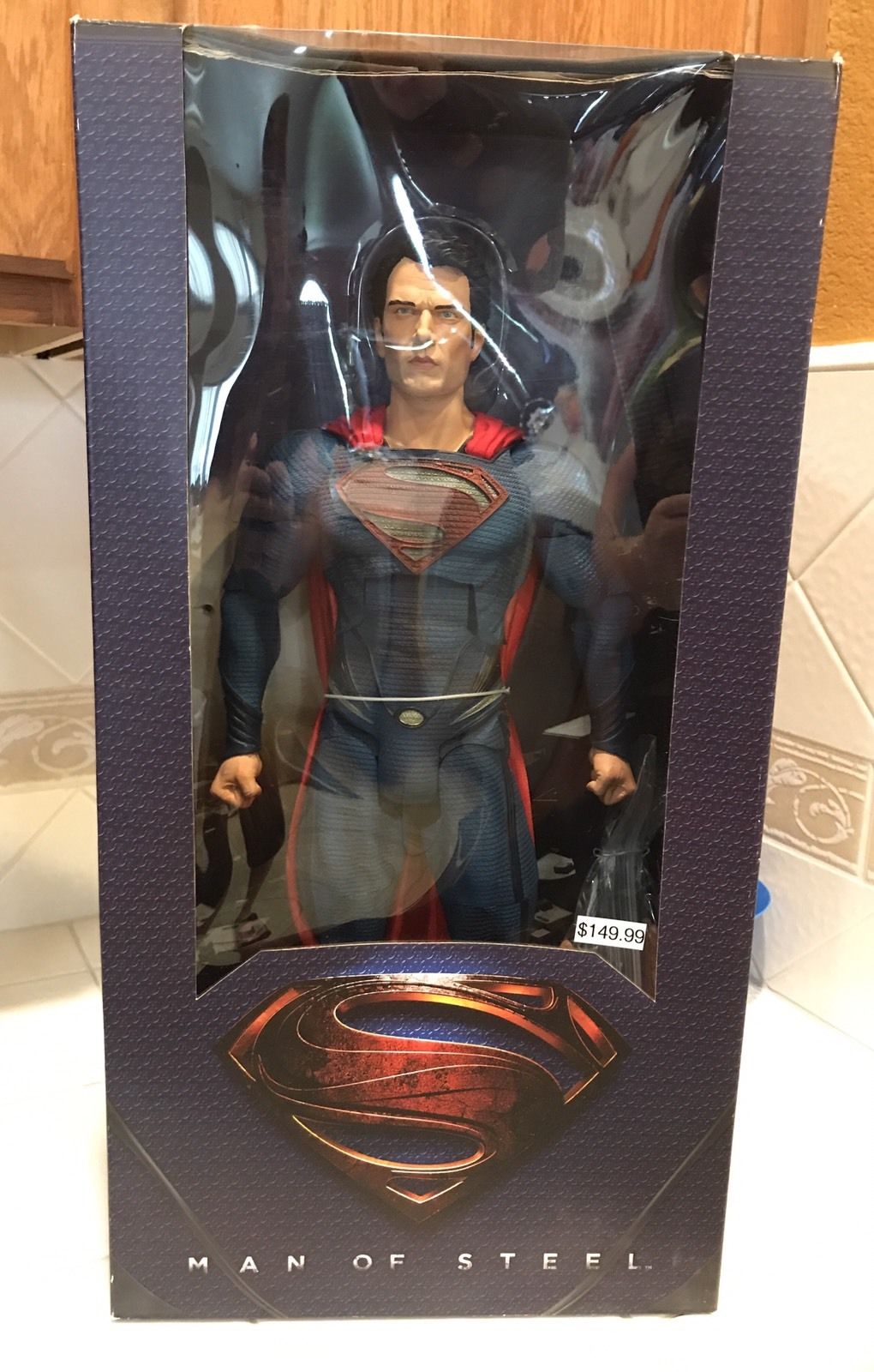 NECA MAN OF STEEL Superman 1/4 scale 18 Inch movie figure Henry Cavill