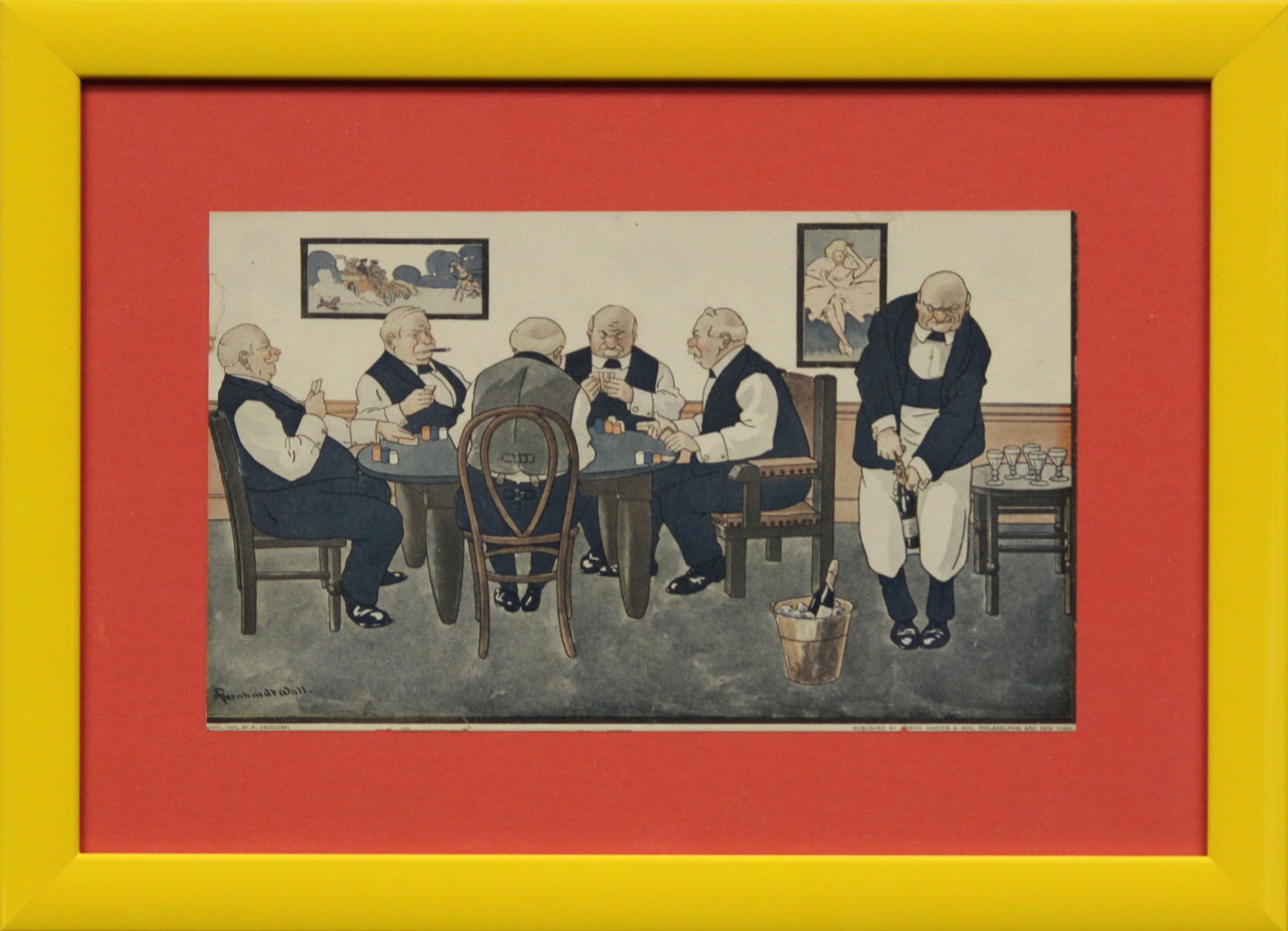 "Five Gents Playing Poker"