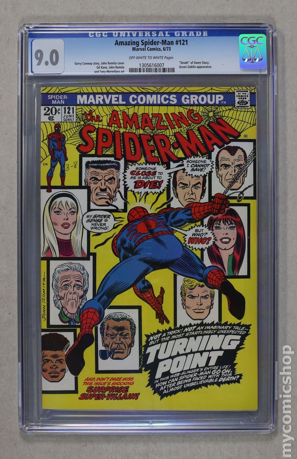 Amazing Spider-Man (1963 1st Series) #121 CGC 9.0 1305616007