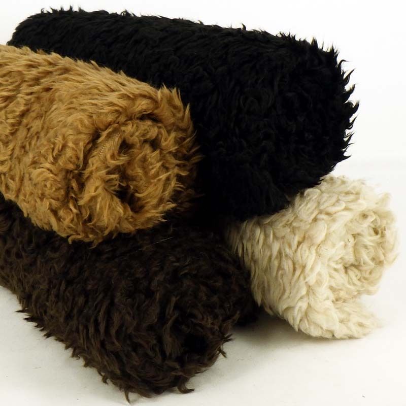 Faux Fake Curly Fur Fabric Teddy Bear & Animal Toy 15mm Pile