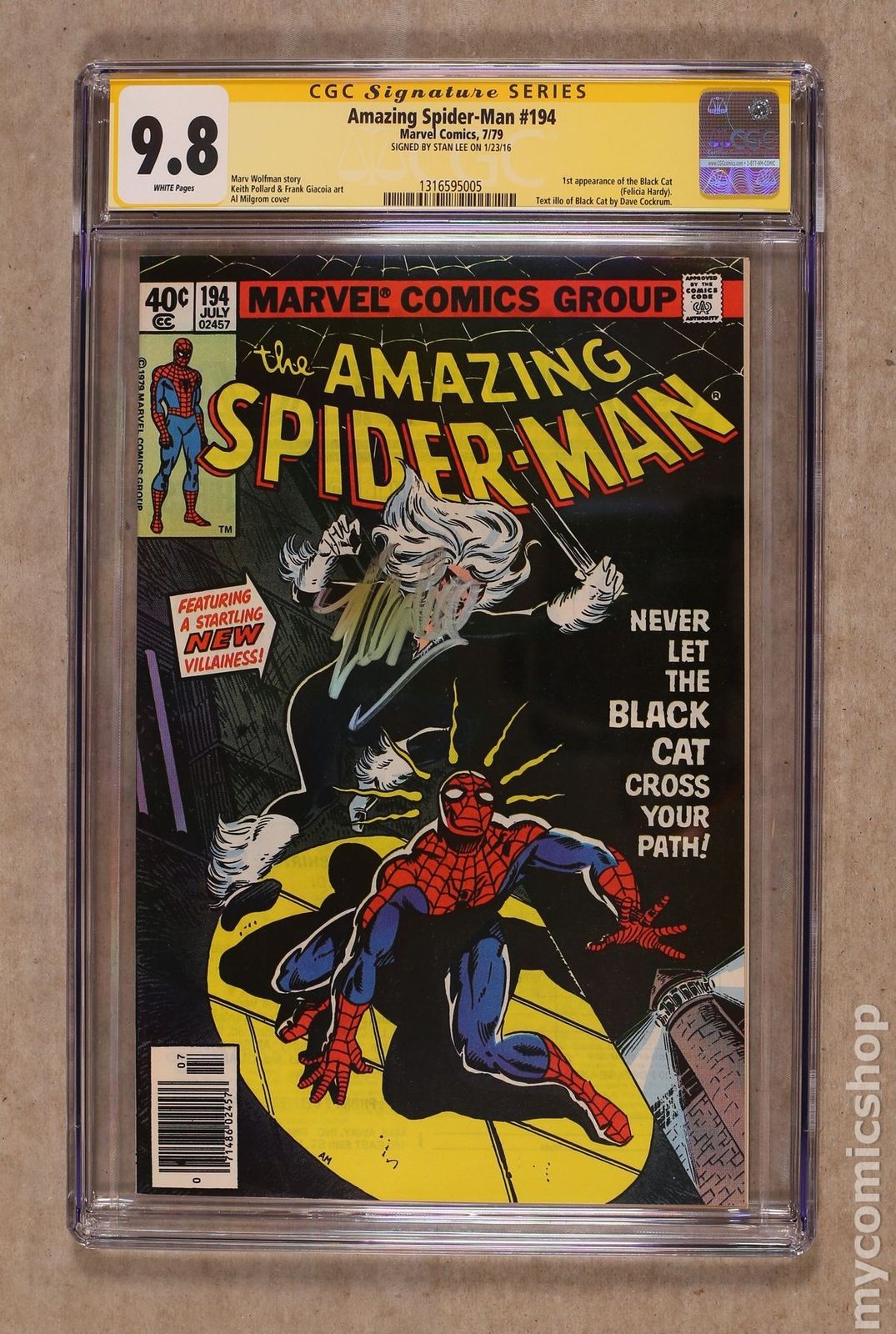 Amazing Spider-Man (1963 1st Series) #194 CGC 9.8 SS 1316595005