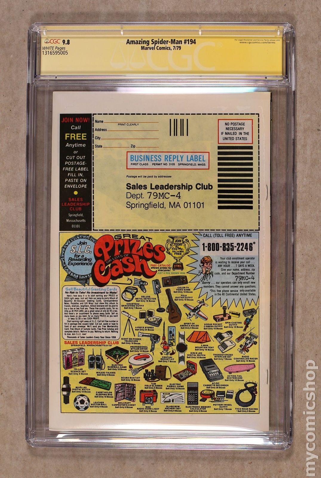 Amazing Spider-Man (1963 1st Series) #194 CGC 9.8 SS 1316595005