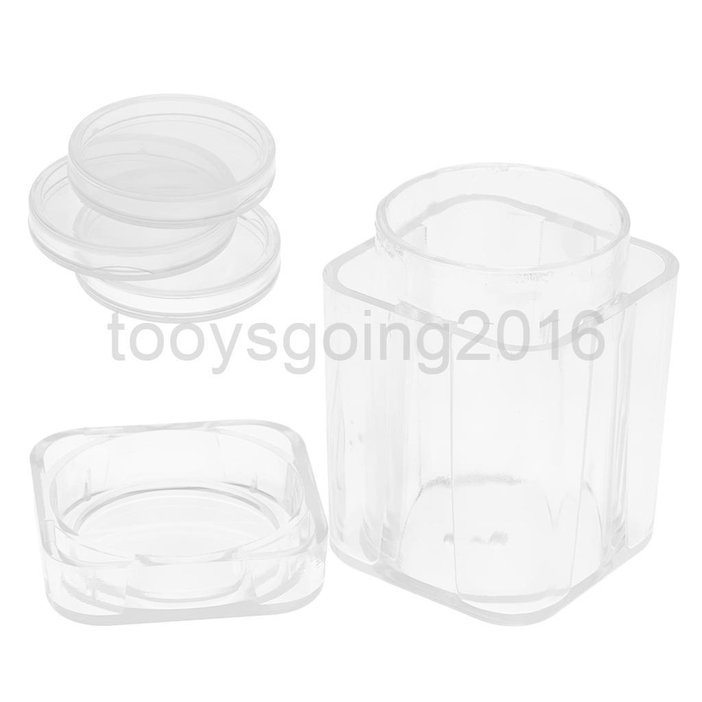 10pcs Clear Coin Capsules & Coin Storage Box Container for Small Coins Stock