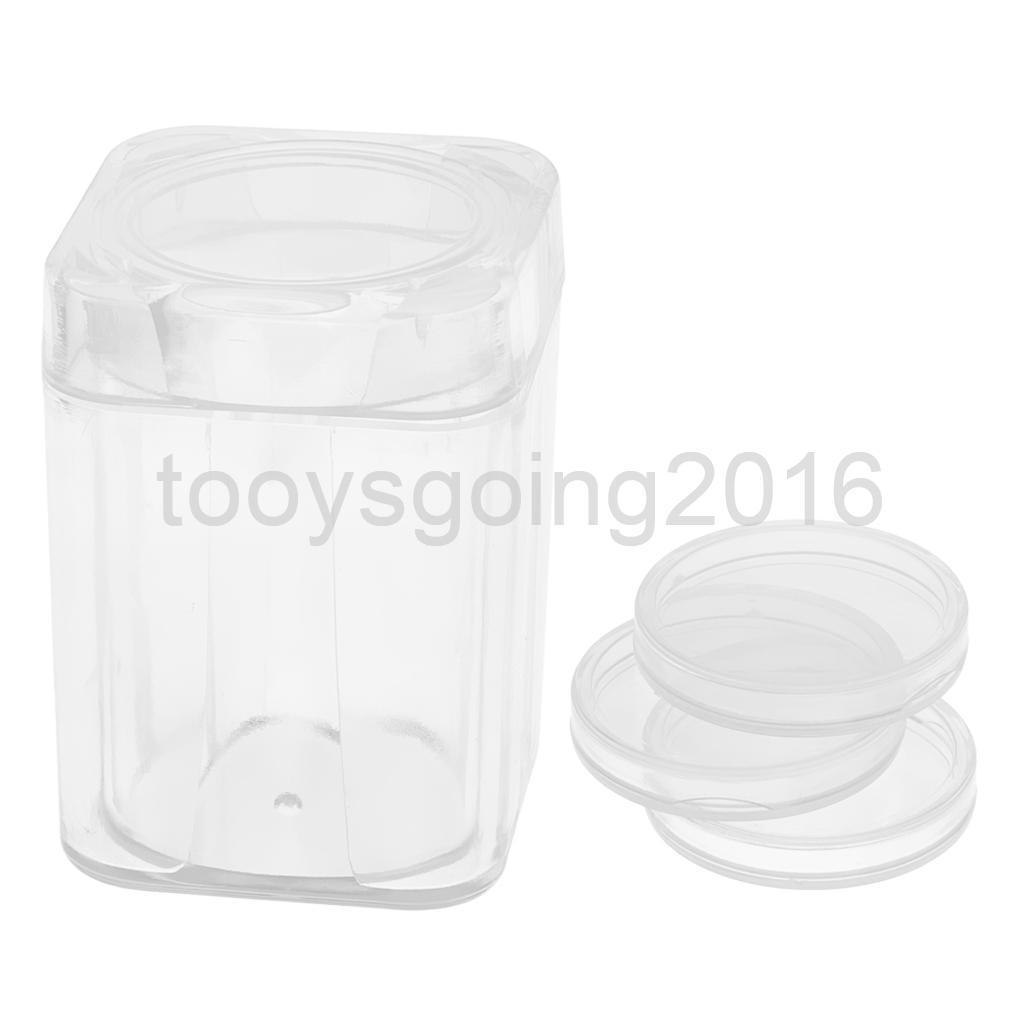 10pcs Clear Coin Capsules & Coin Storage Box Container for Small Coins Stock