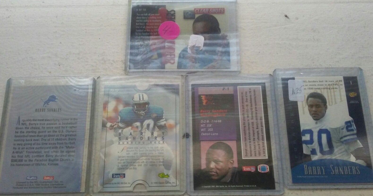 Barry Sanders inserts