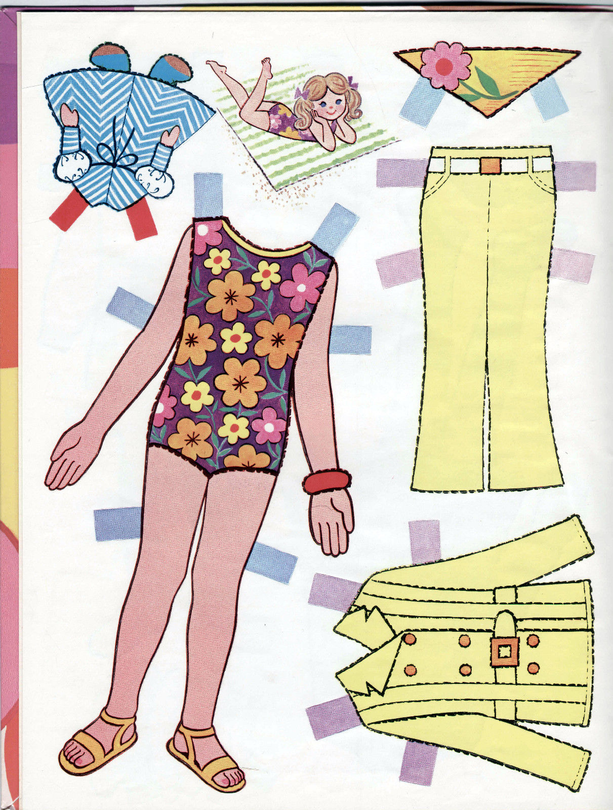 Vintage Whitman BUFFY paper dolls 1969 Mrs. Beasley/FAMILY AFFAIR TV SHOW uncut