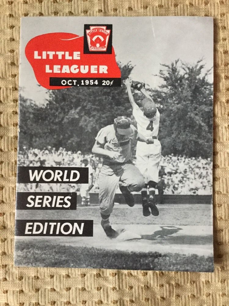 Vintage 1954 Little League Baseball World Series Program Magazine Schenectady NY