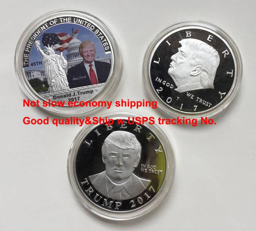 4 Donald Trump Coin Make America GREAT AGAIN Flag Eagle collection SILVER coins