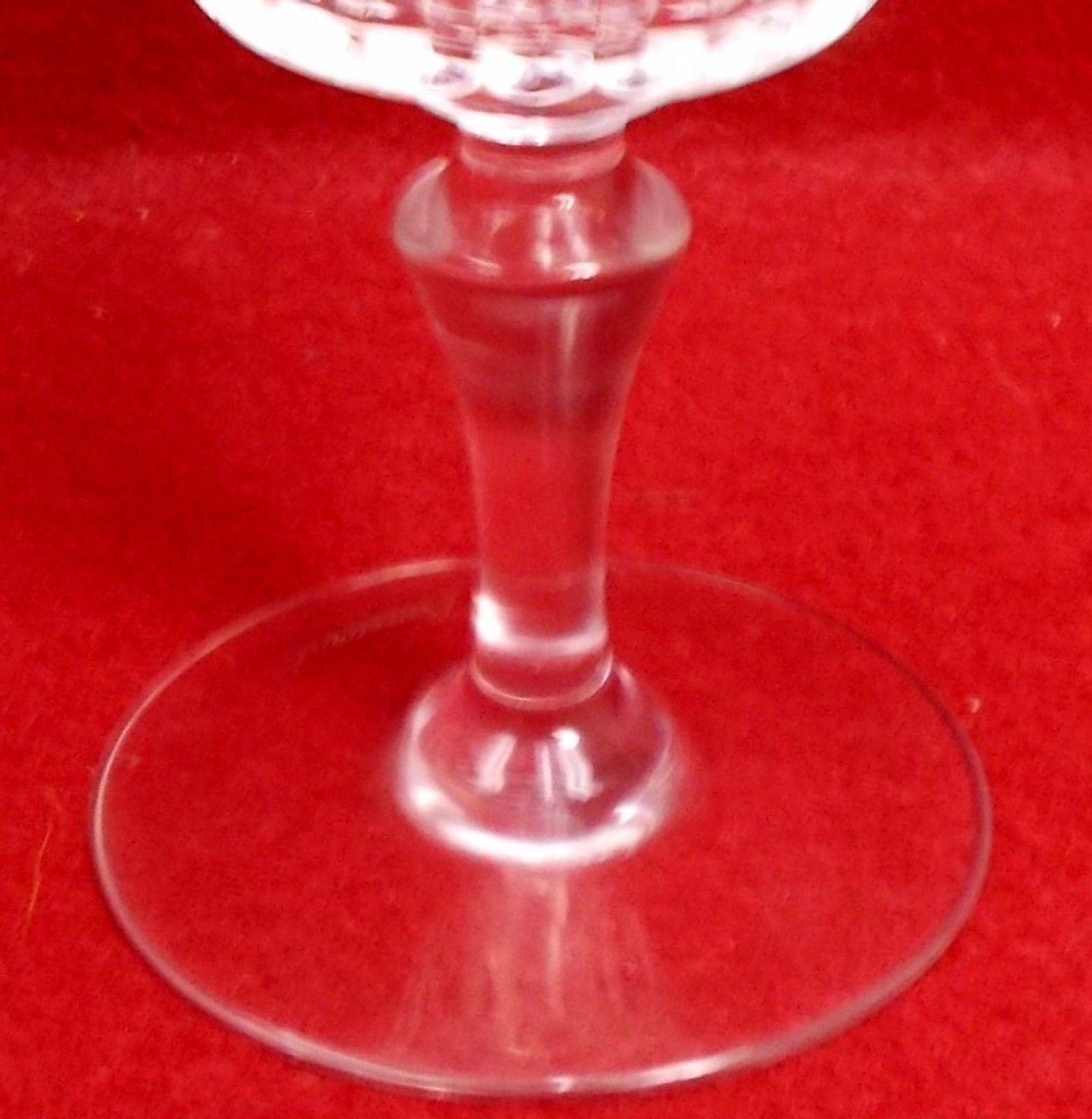 BACCARAT crystal PARME pattern Red Wine Glass/Goblet  5-1/2"