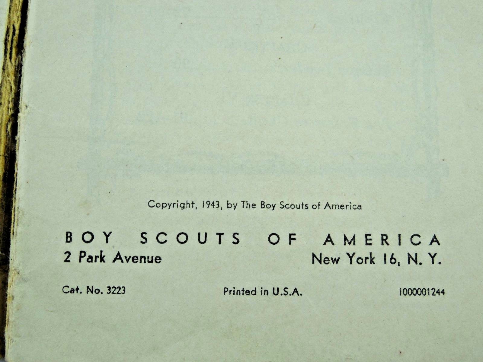 A VINTAGE 1943 BOY SCOUTS OF AMERICA "THE WOLF CUBBOOK"