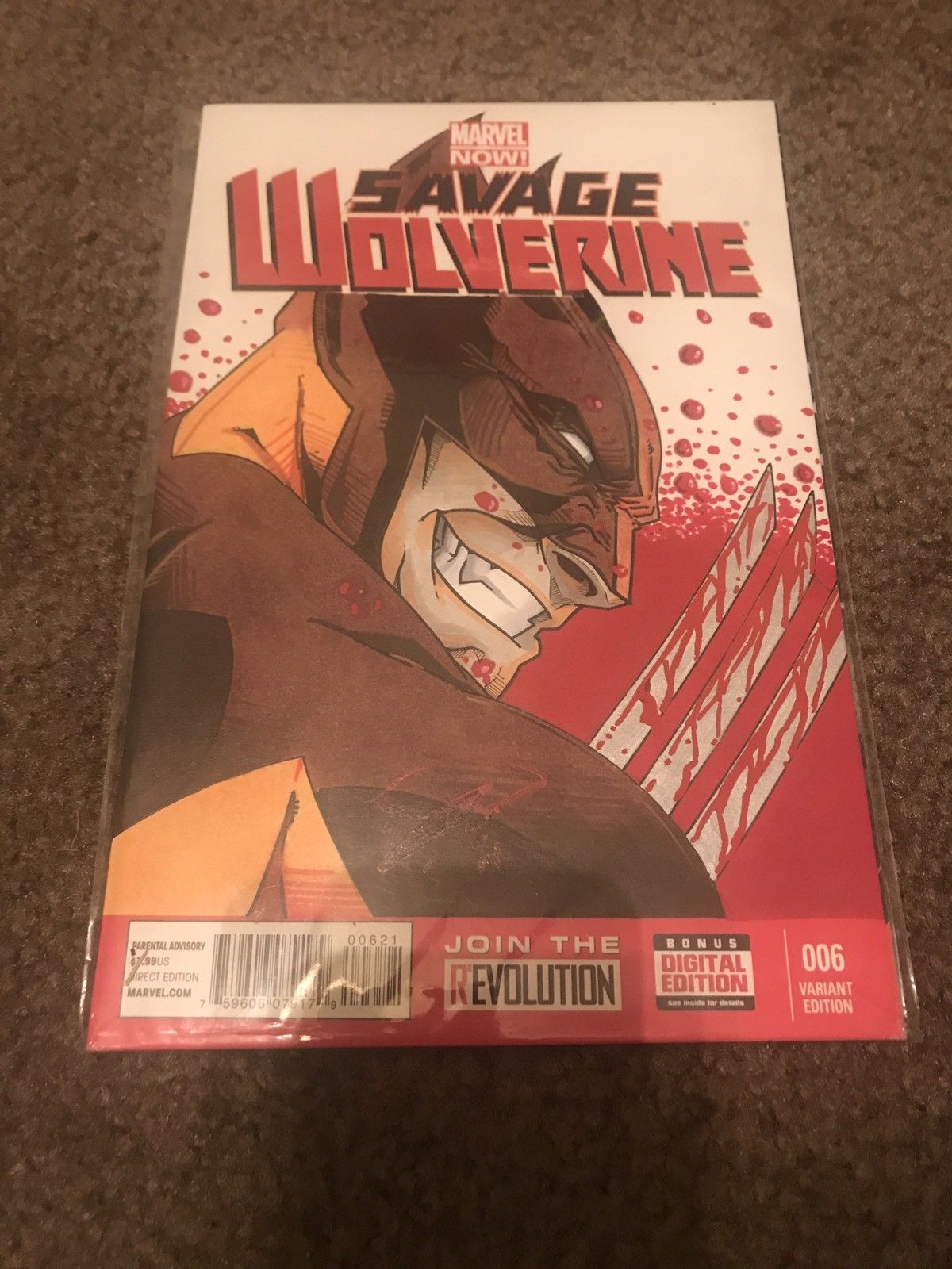 Savage Wolverine #1 Sketch Cover Variant X-Men Comic Book Rare