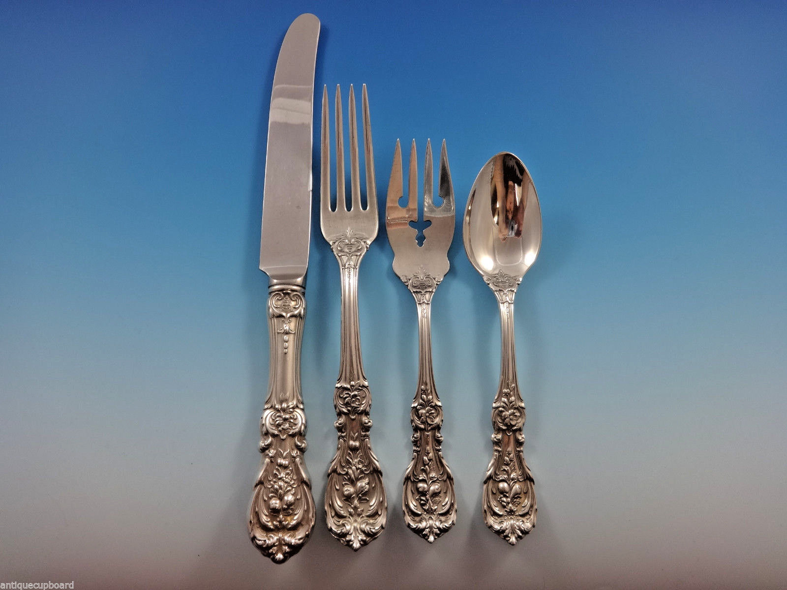 Francis I by Reed & Barton Sterling Silver Flatware Service Set 24 Pieces Old