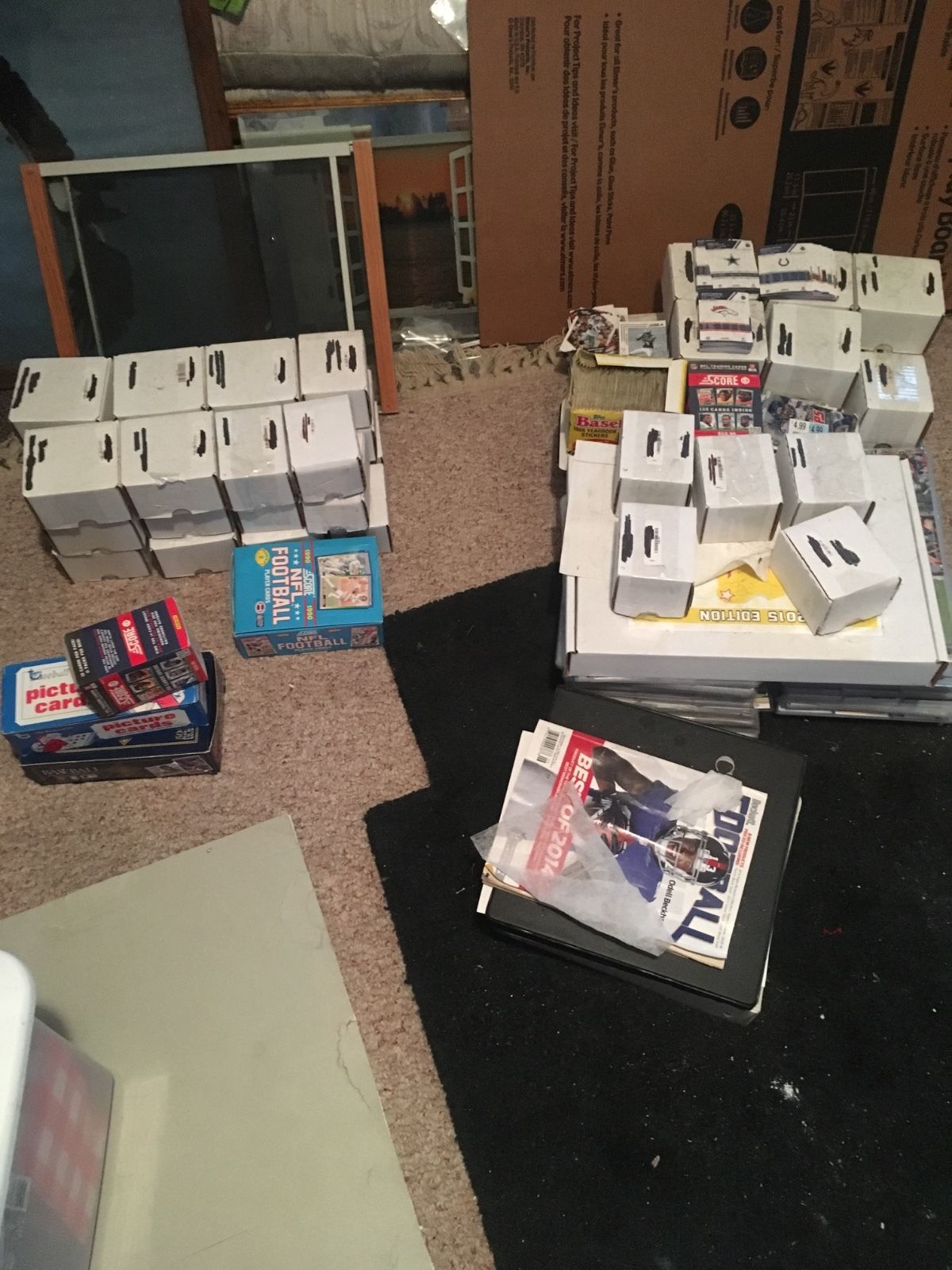 Huge Lot of Sports Cards (Mainly Football) over 40,000 cards!!!