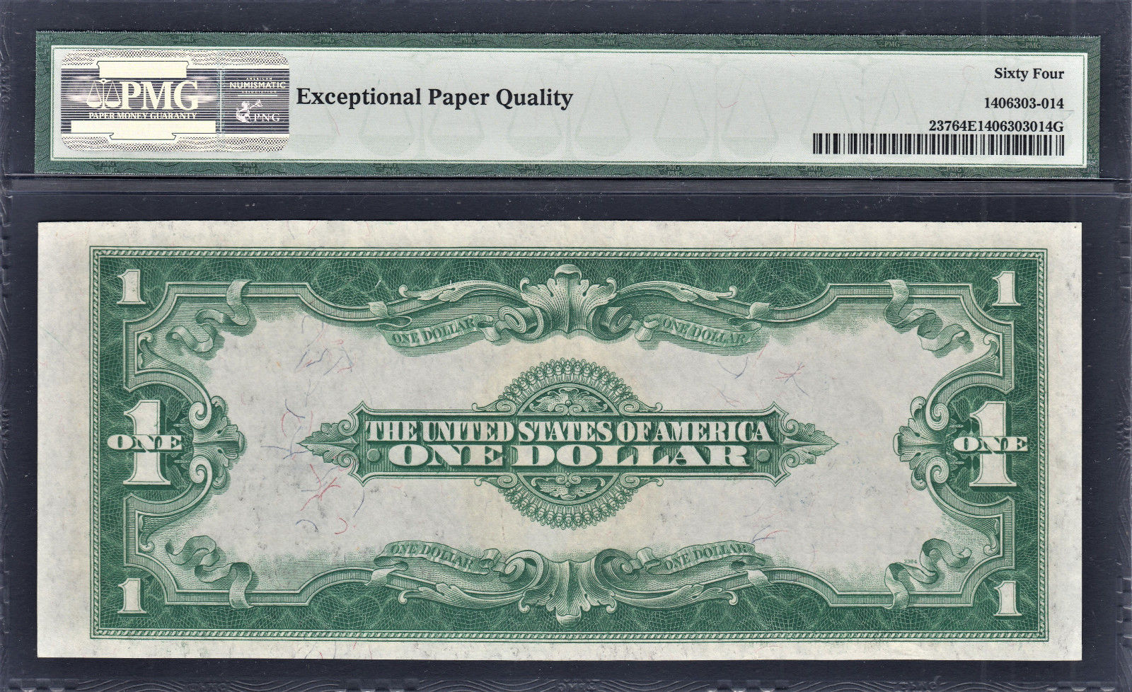 1923 Silver Certificate $1 Fr# 237 Fancy Serial 16000000 Ch UNC PMG 64 EPQ