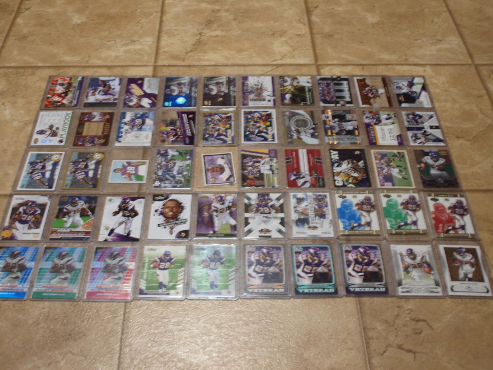 ADRIAN PETERSON CARD LOT RARE jersey GOLD chrome ROOKIE refractor XFRACTOR