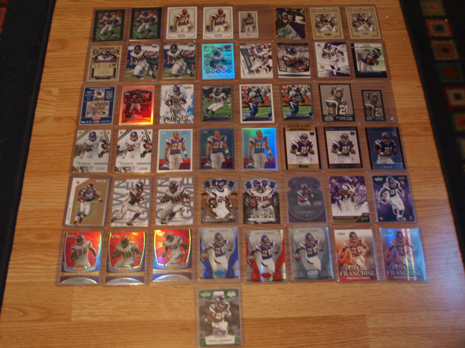 ADRIAN PETERSON CARD LOT RARE jersey GOLD chrome ROOKIE refractor XFRACTOR