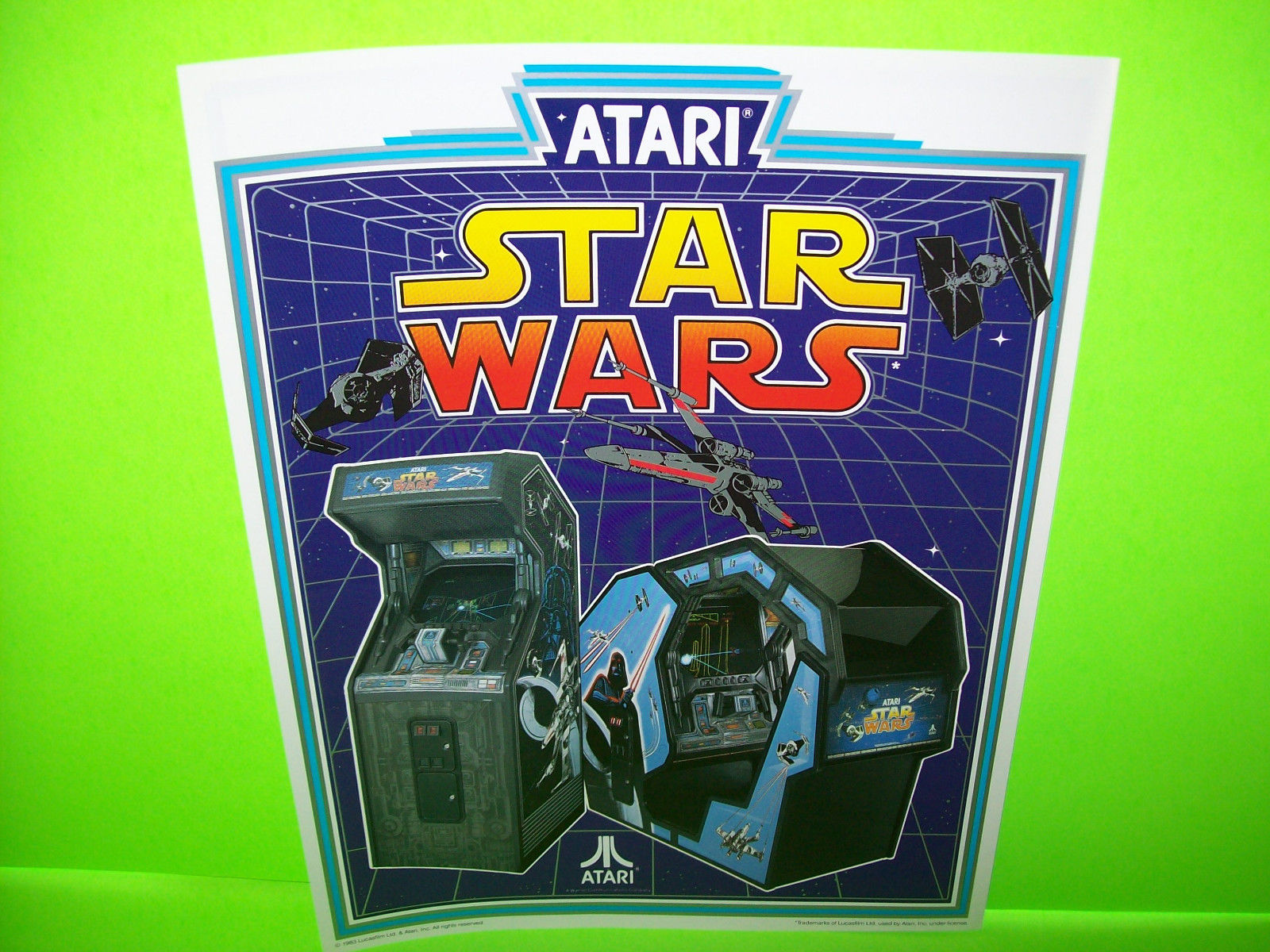 Atari STAR WARS Classic Original 1983 NOS Video Arcade Game Promo Sales Flyer