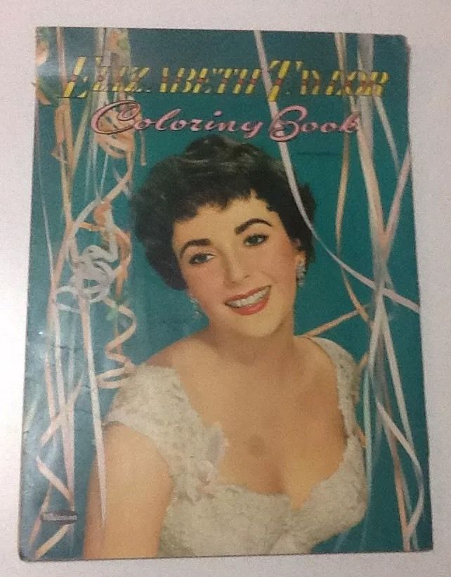 Elizabeth Taylor Coloring Book 1954 Whitman