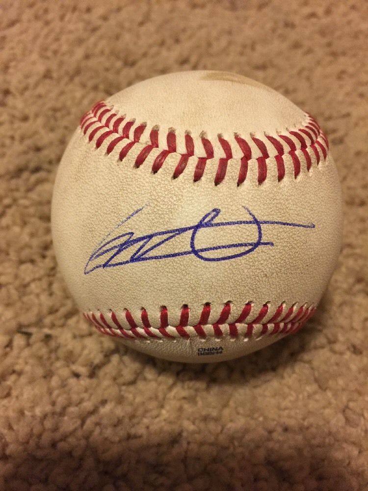 Vladimir Guerrero Jr Signed Baseball Top 100  Proof Autographed Game Used Jays