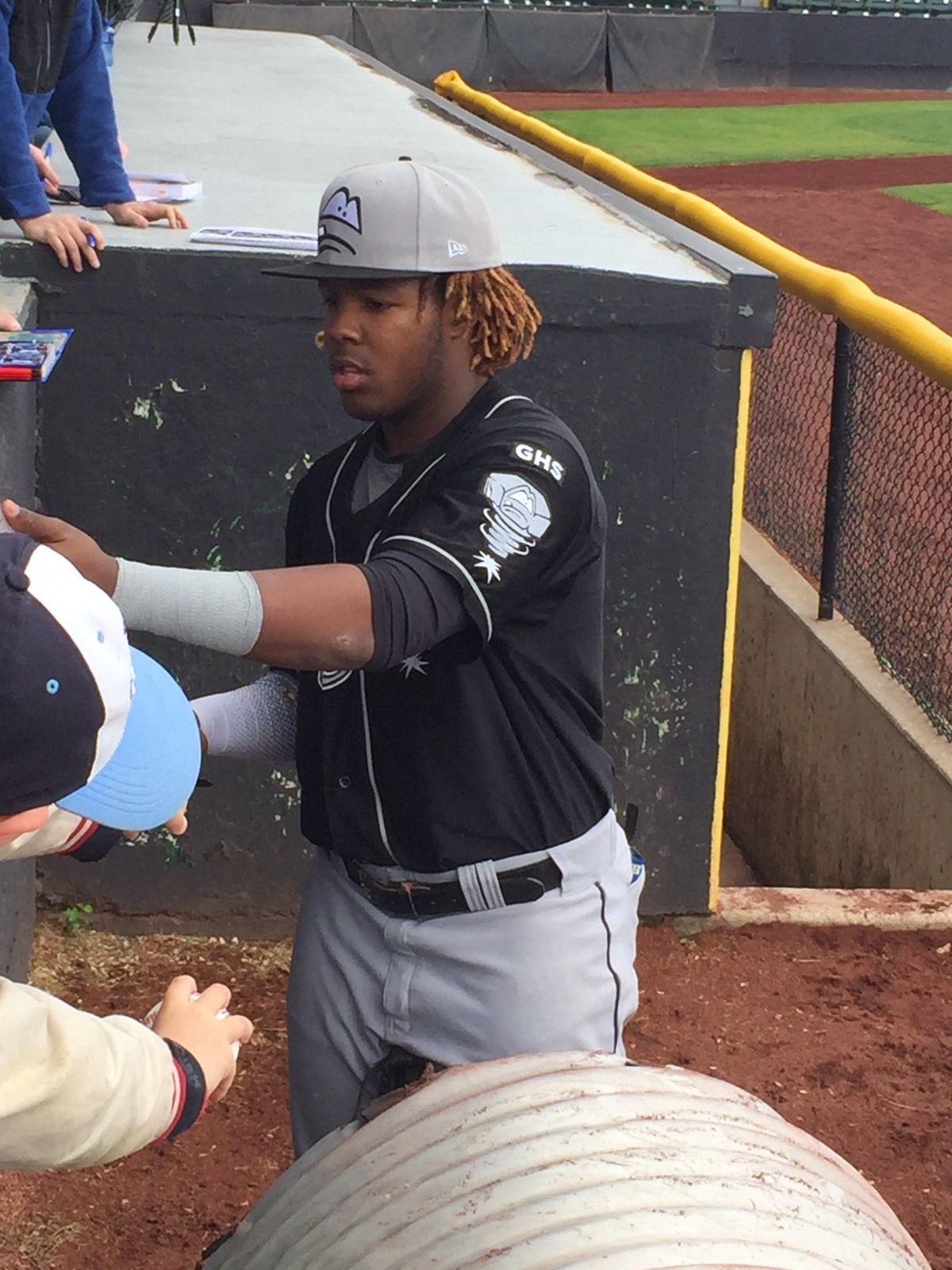 Vladimir Guerrero Jr Signed Baseball Top 100  Proof Autographed Game Used Jays