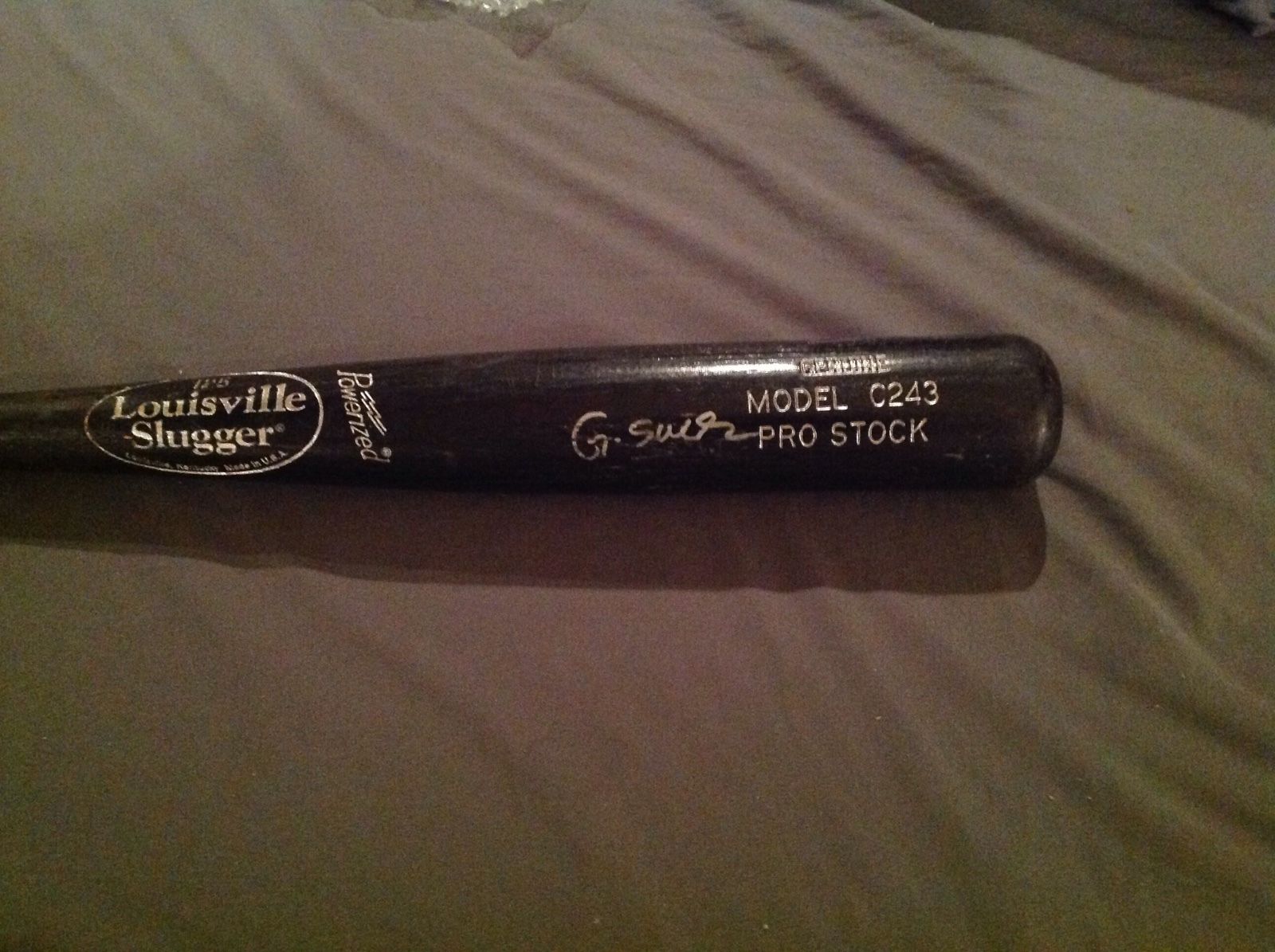 Gary Sanchez Game Used Signed Bat NOT CRACKED