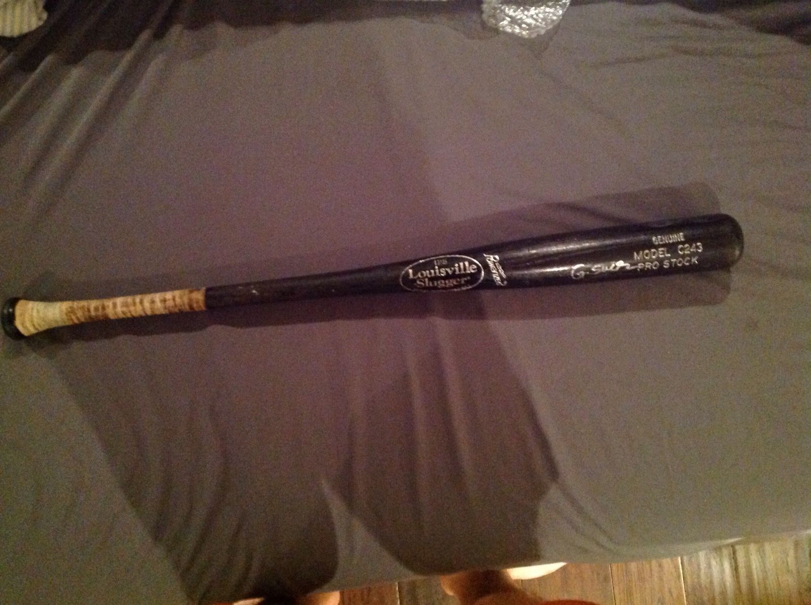 Gary Sanchez Game Used Signed Bat NOT CRACKED