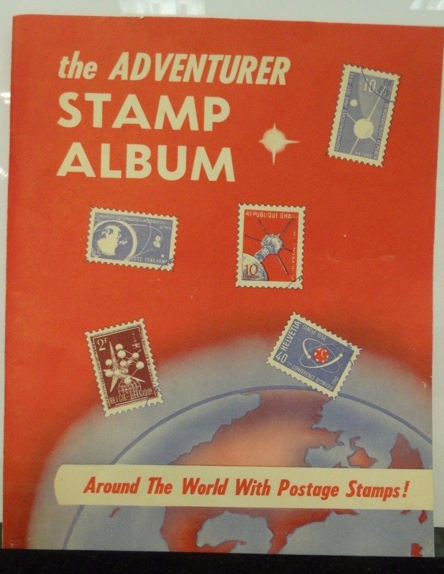 Vintage 1959 The Adventurer STAMP COLLECTION ALBUM No Stamps