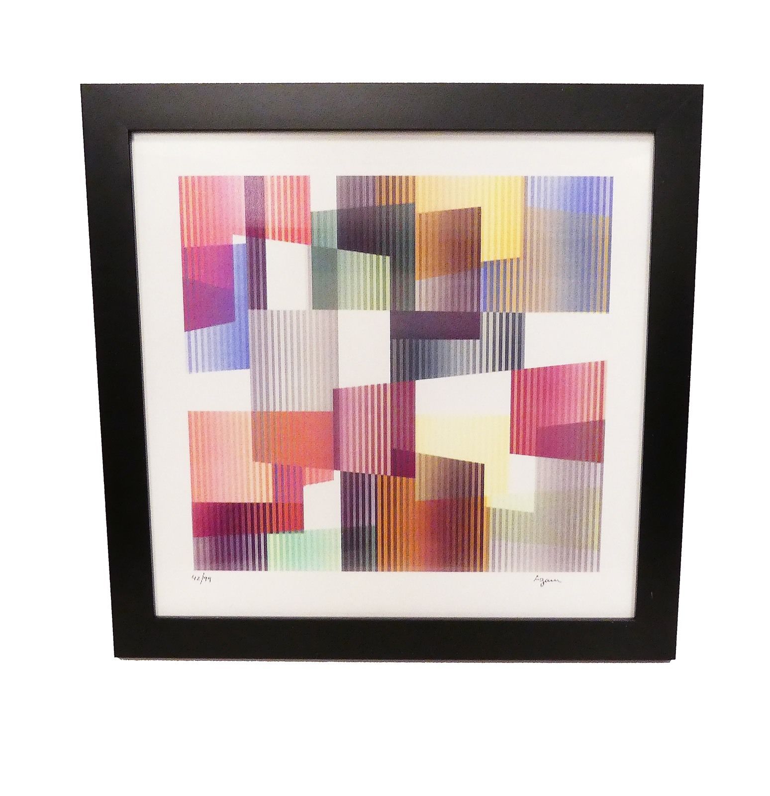 Yaacov Agam Agamograph Time From The Mobility Framed Signed 42/99