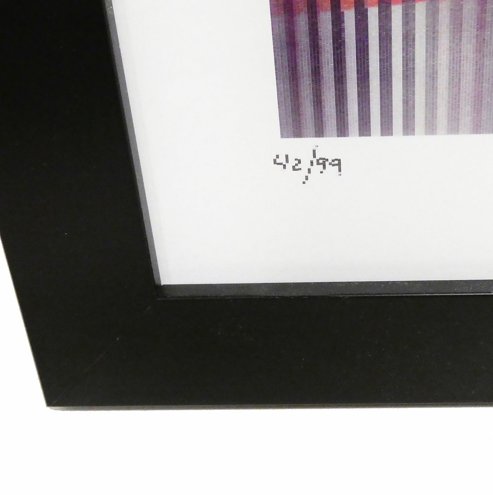 Yaacov Agam Agamograph Time From The Mobility Framed Signed 42/99